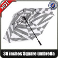 high quality Auto open advertising straight golf square umbrella